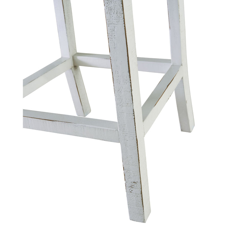 Condesa - 3 Piece Wooden Bar Set, Bar & Two Chairs - Distressed White