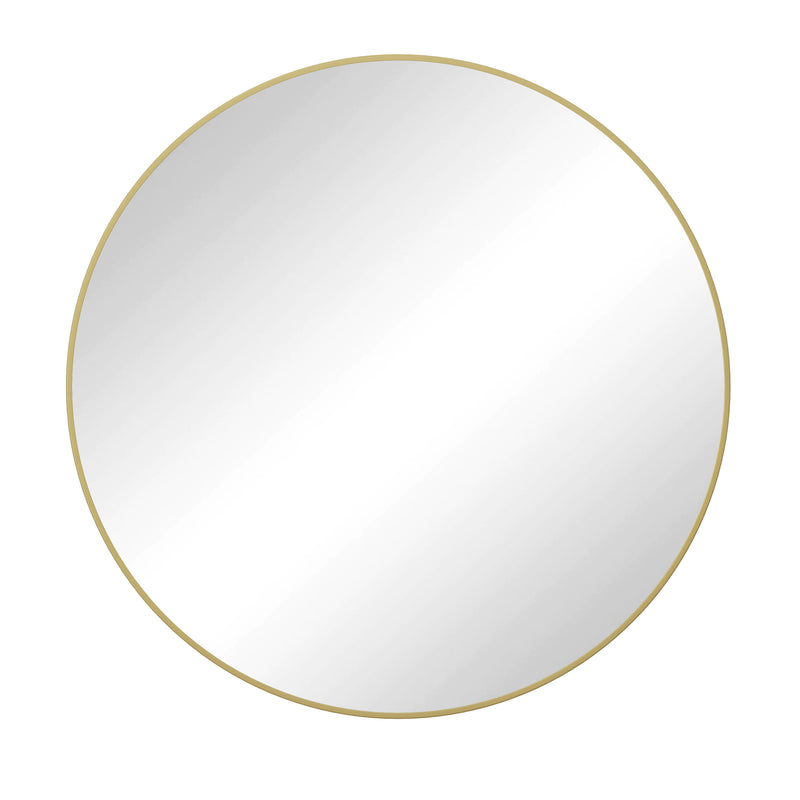 Wall Mirror Circular Mirror Metal Framed Mirror Round Vanity Mirror Dressing Mirror, For Bathroom, Living Room, Bedroom - Gold