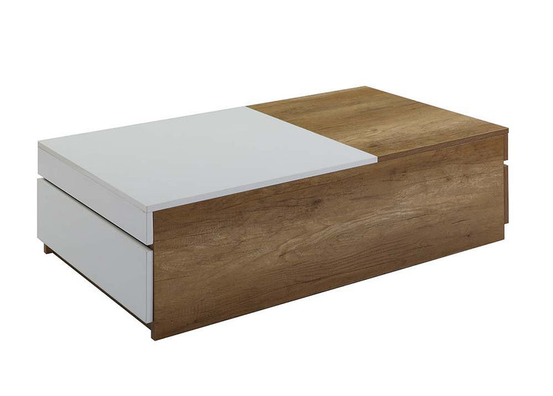 Aafje - Coffee Table - Oak & White Finish