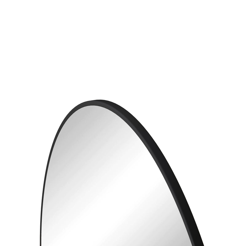 Wall Mirror Circular Mirror Metal Framed Mirror Round Vanity Mirror Dressing Mirror, For Bathroom, Living Room, Bedroom - Black