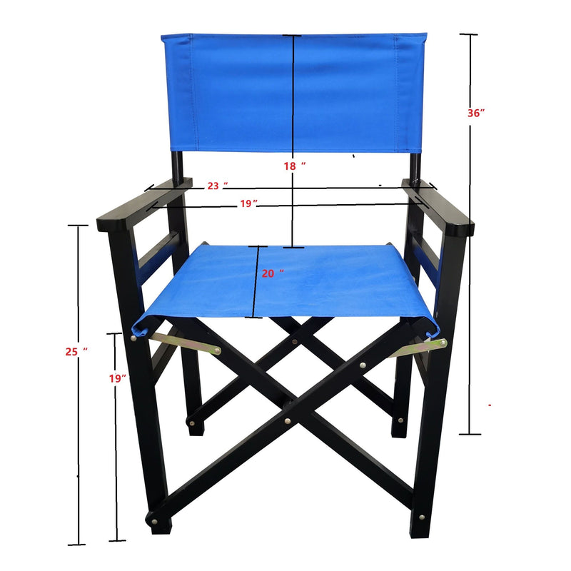 Folding Director Chair Canvas (Set of 2)