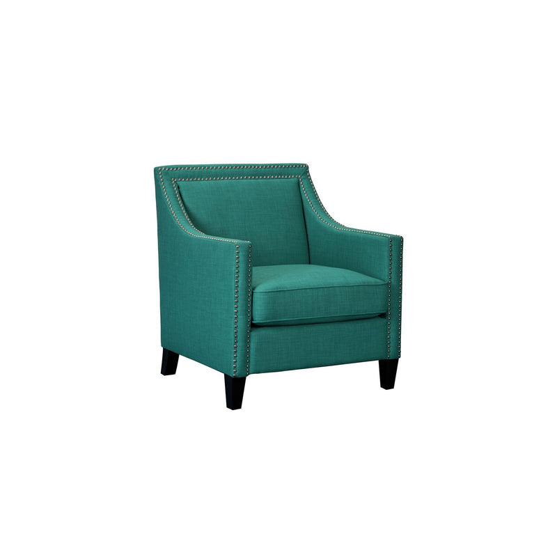 Erica - Chair With Chrome Nails Heirloom - Aqua / Teal