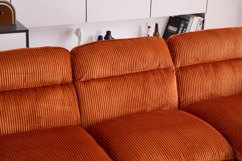 U-Shaped Profile Sofa, Including Two Single Seats And Two Chaise, Modular Sofa, Corduroy Sofa