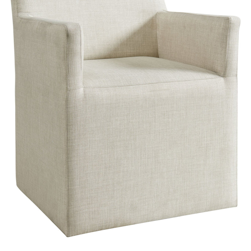 Collins - Dining Arm Chair With Heirloom Taupe Fabric