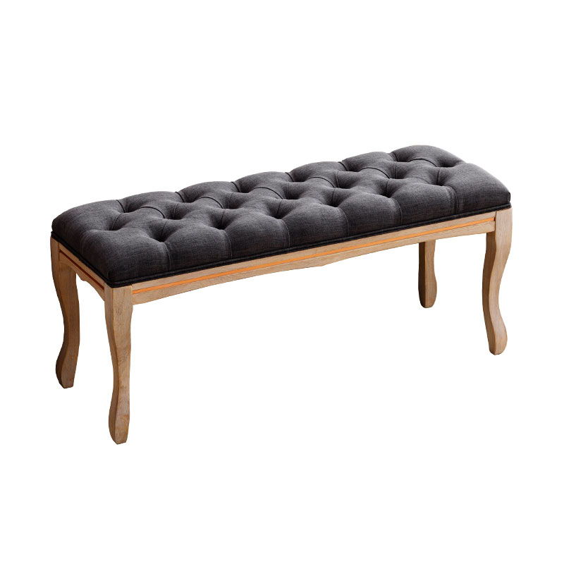 Upholstered Tufted Bench Ottoman, Dining Bench Bedroom Bench Footrest Stool Accent Bench For Entryway Dining Room Living Room