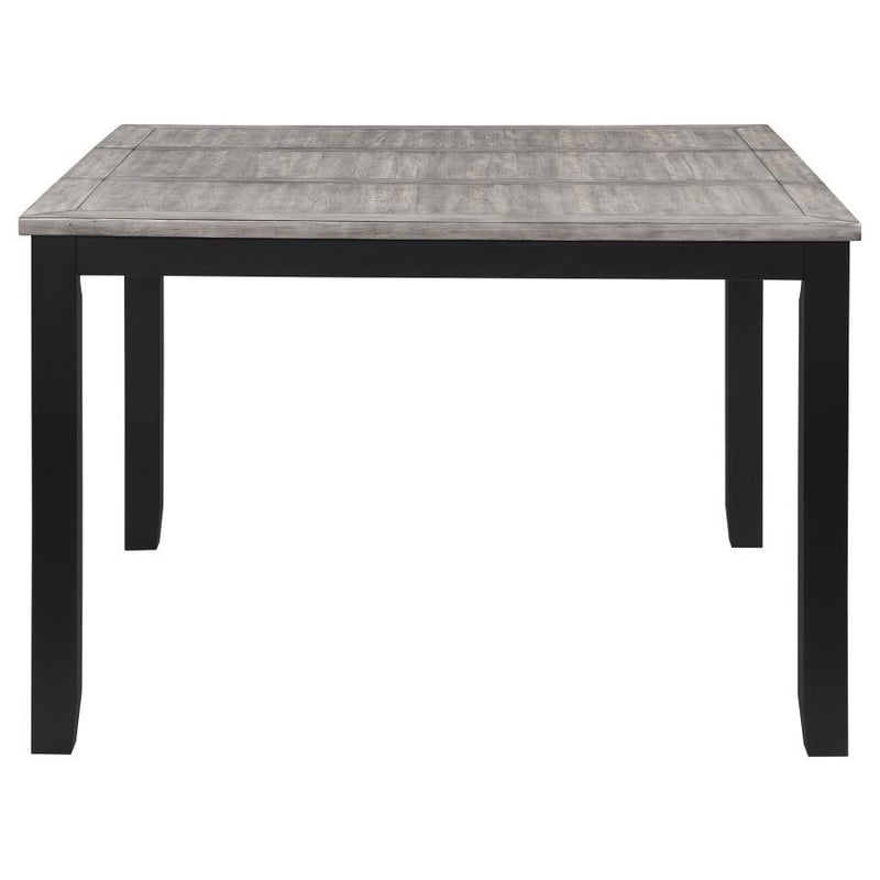 Elodie - Counter Height Dining Table With Extension Leaf - Gray And Black