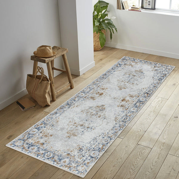 Legacy - 2'7" X 7' Area Rug Polypropylene - Multi / White