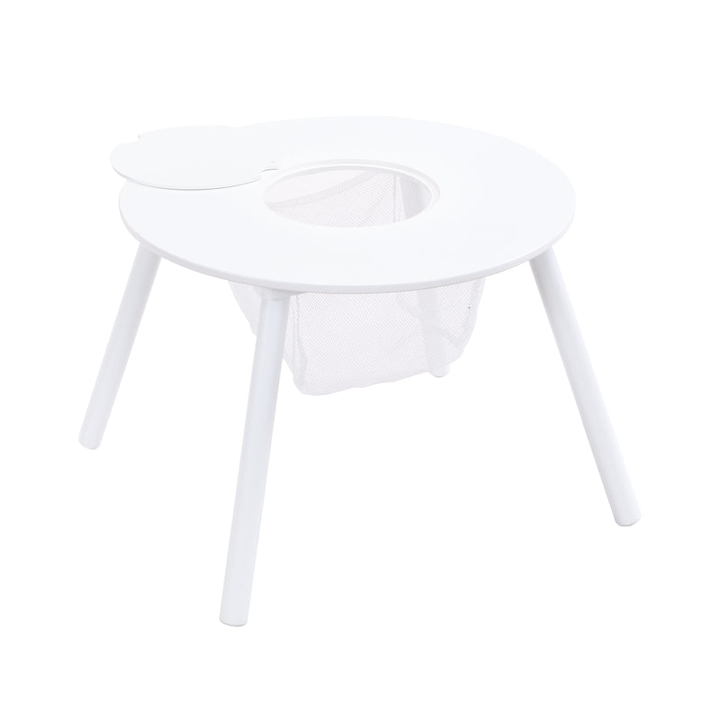 Children's Panel Table With 4 Chairs - White