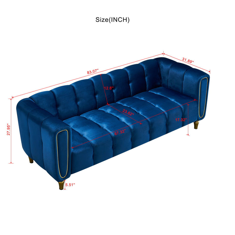 Modern Velvet Sofa For Living Room