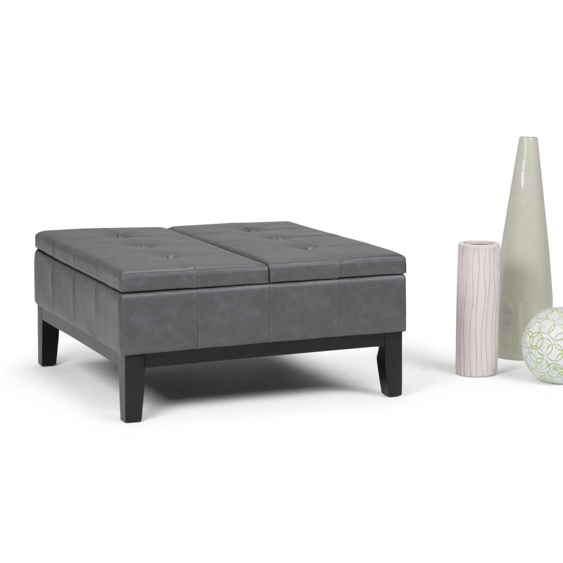 Dover - Square Coffee Table Storage Ottoman