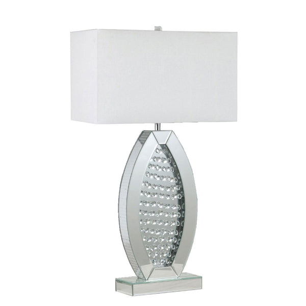 Myda - Table Lamp - Silver / White
