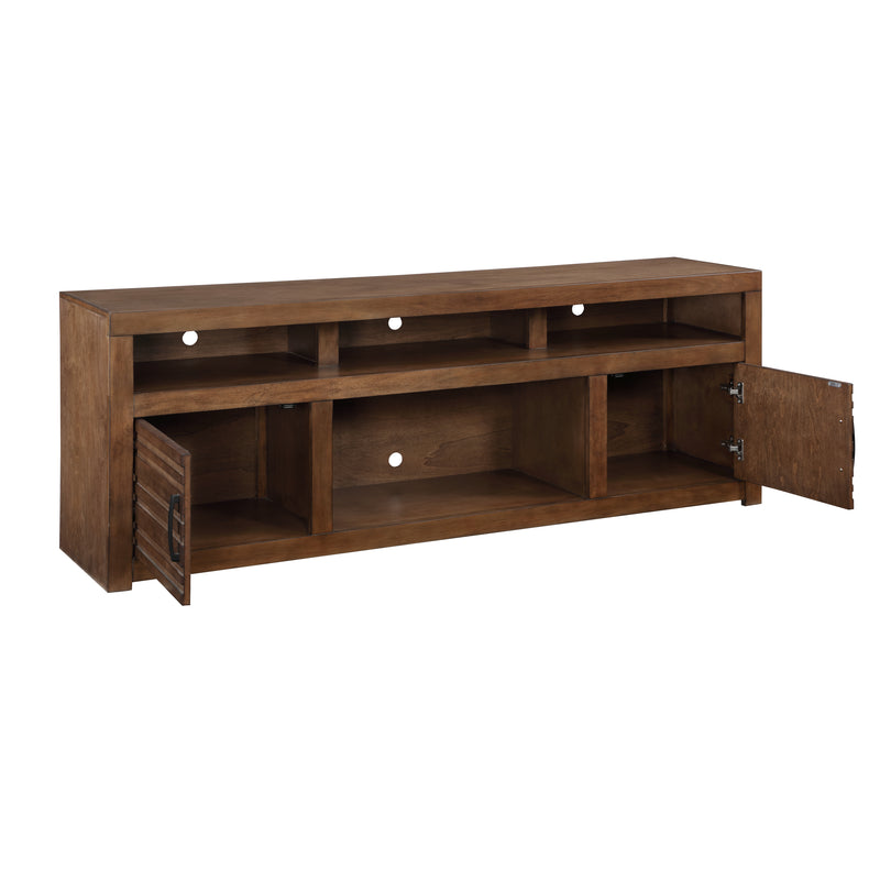 Bridgevine Home Sausalito 72 inch TV Stand Console for TVs up to 85 inches, No Assembly Required, Whiskey Finish