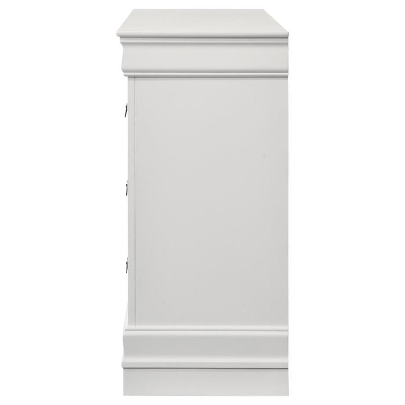 Louis Philippe - 6 Drawer Dresser - White