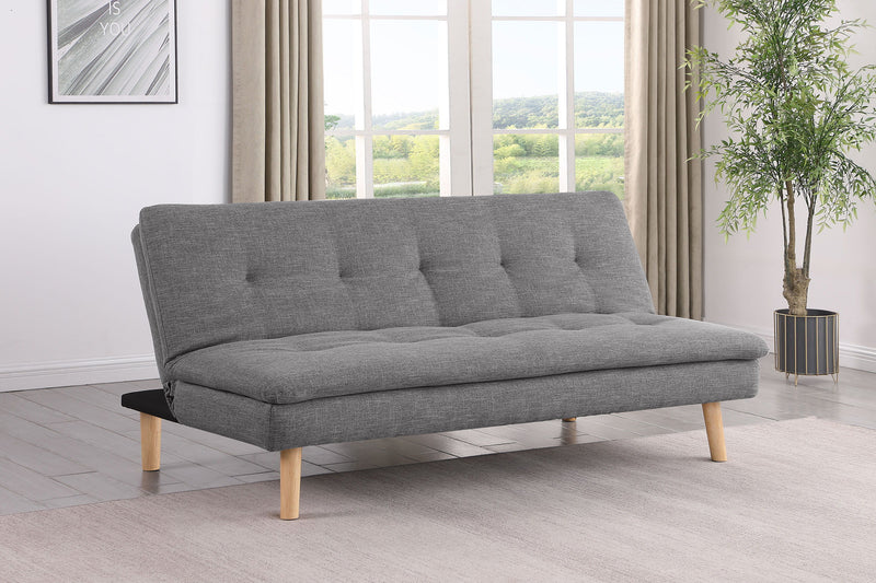Scout - Upholstered Tufted Convertible Sofa Bed - Grey
