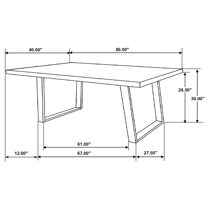 Misty - Rectangular Dining Set