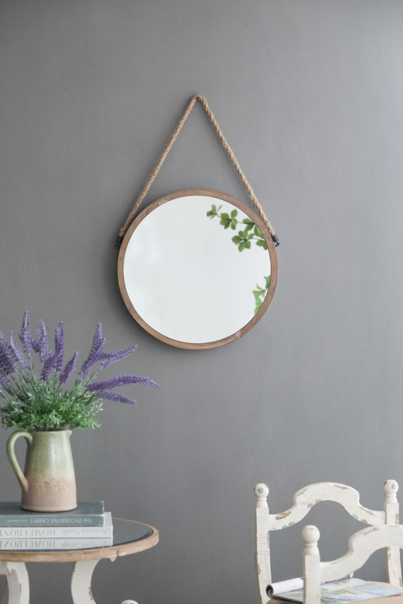 Rally Wood Mirror - Brown