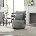 Coolmore - Upholstered Tufted Living Room Chair, Accent Chair With Metal Stand