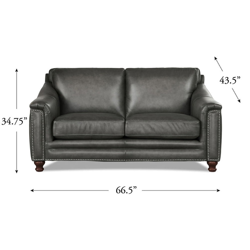 Belfast - Top Grain Leather Loveseat