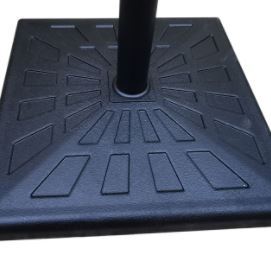 42 Pound Square Resin Umbrella Base - Black