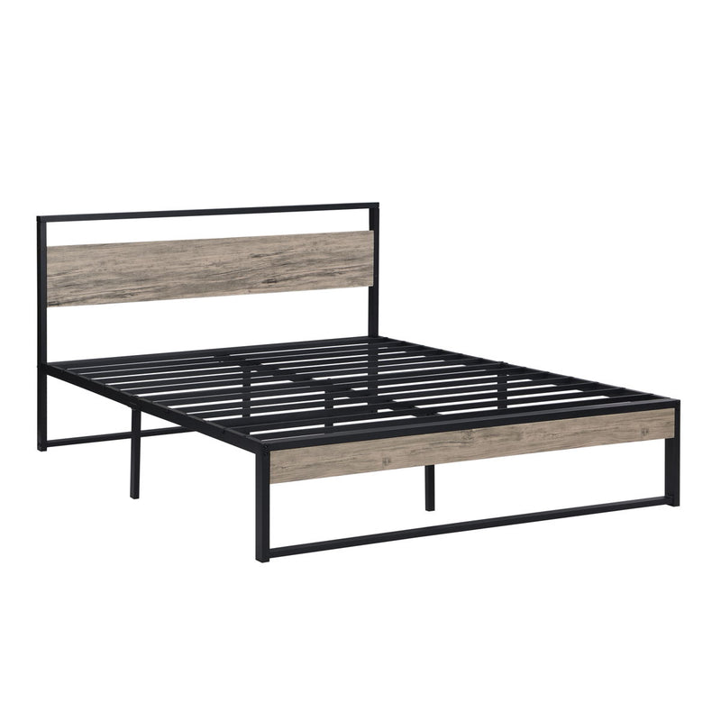 Queen Metal Bed - Black