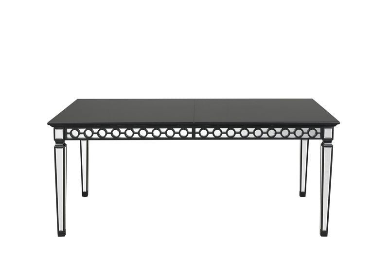 Varian II - Dining Table - Black & Sliver Finish