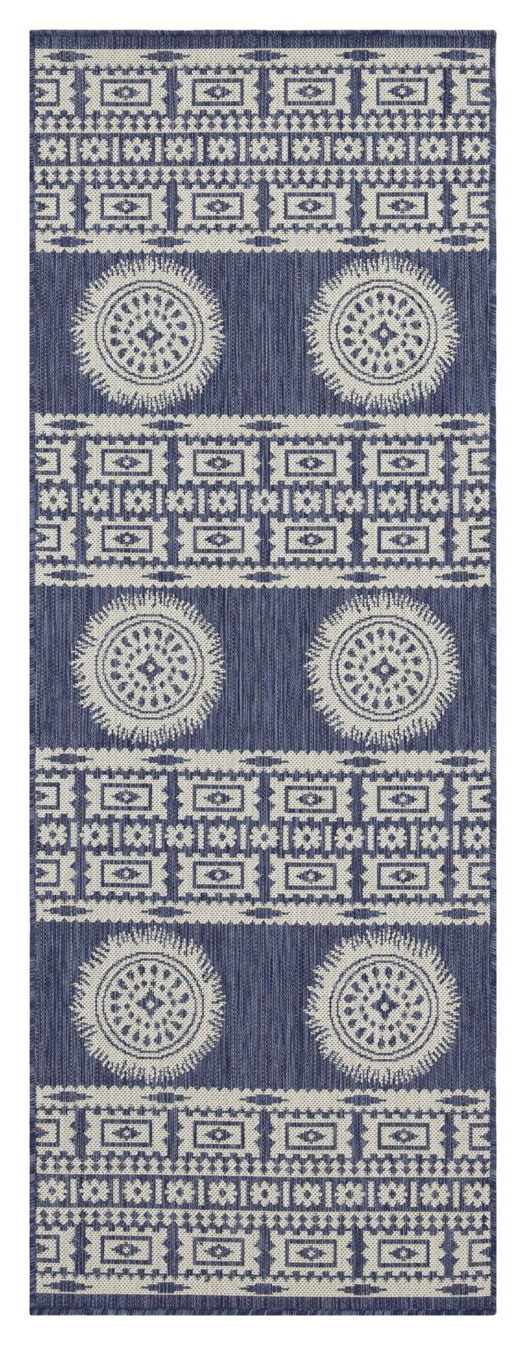 Sunshine - 5'3" X 7'3" Indoor / Outdoor Area Polypropylene Rug - Blue