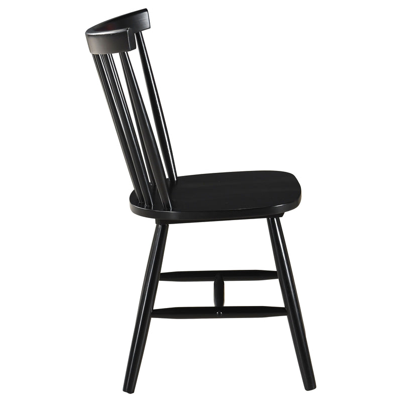 Hollyoak - Windsor Spindle Back Dining Side Chairs (Set Of 2) - Black