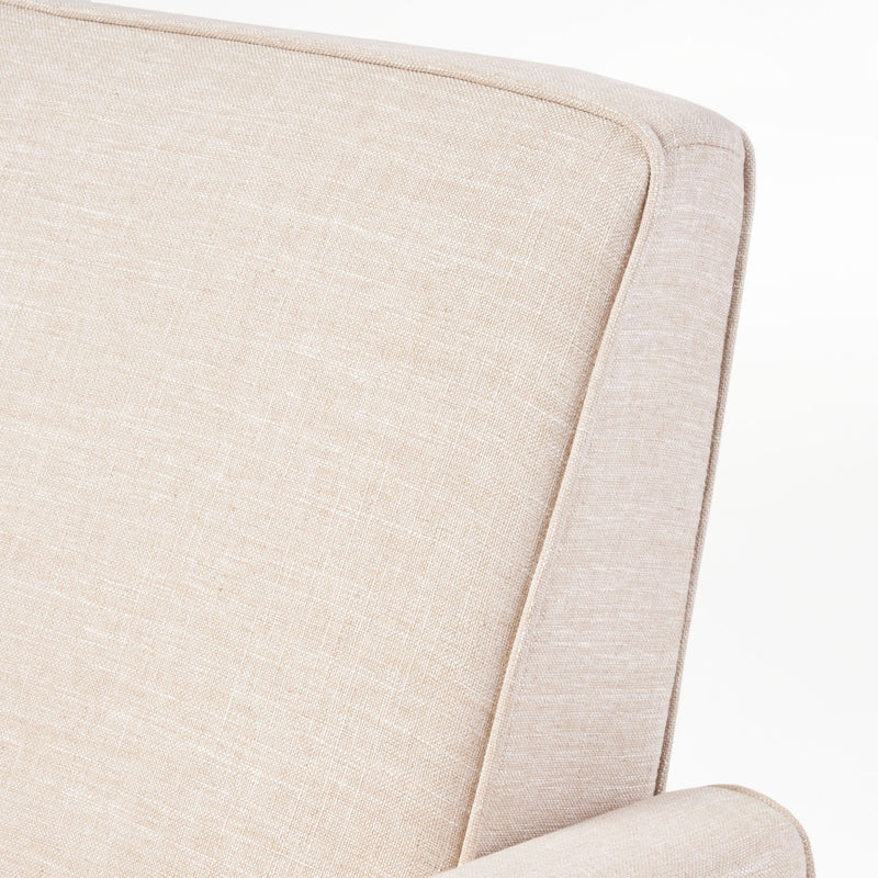 Linen Push Back Chair For Elegant Home