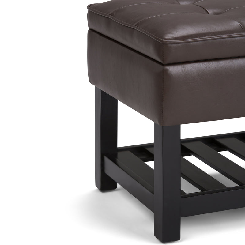 Cosmopolitan - Storage Ottoman Bench with Open Bottom