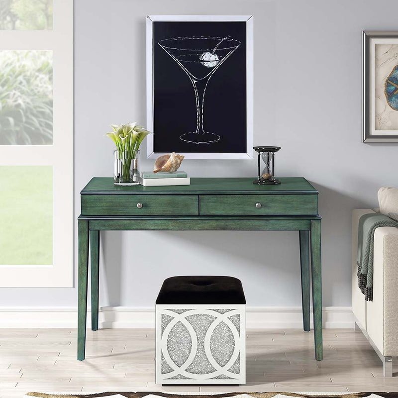 Manas - Console Table - Antique Green Finish