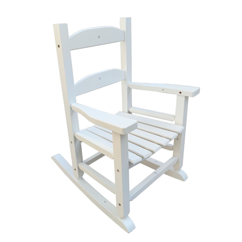 Children's Rocking Chair Indoor Or Outdoor, Durable, Suitable For Kids - White