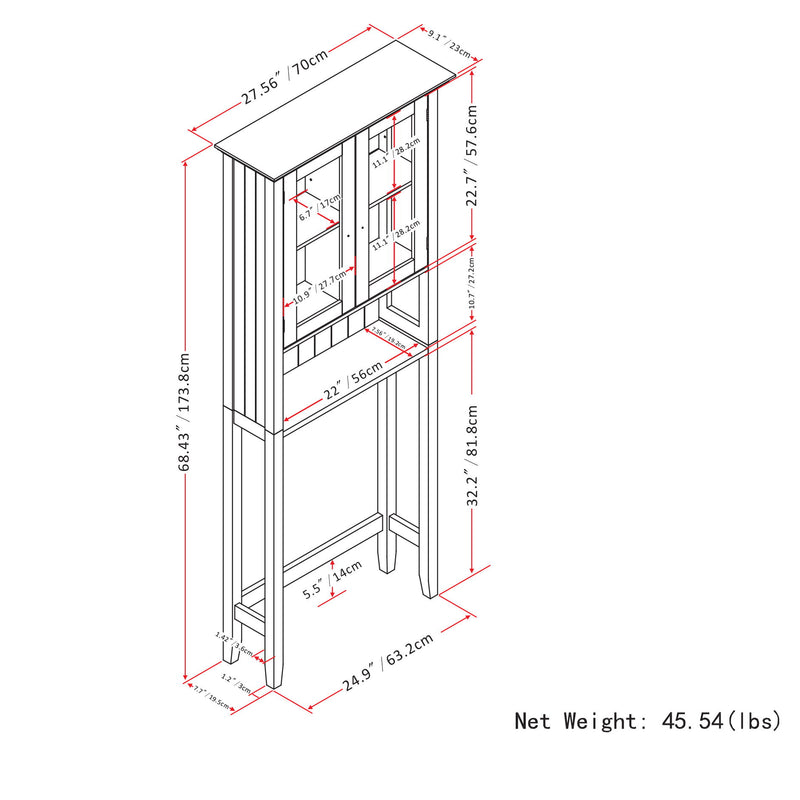 Acadian - Space Saver Cabinet - Pure White