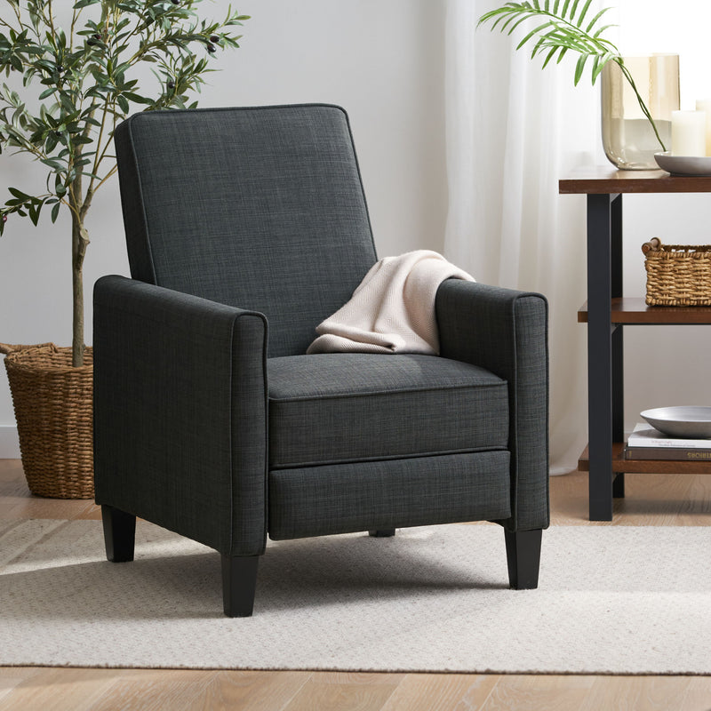 Linen Push Back Chair For Elegant Home