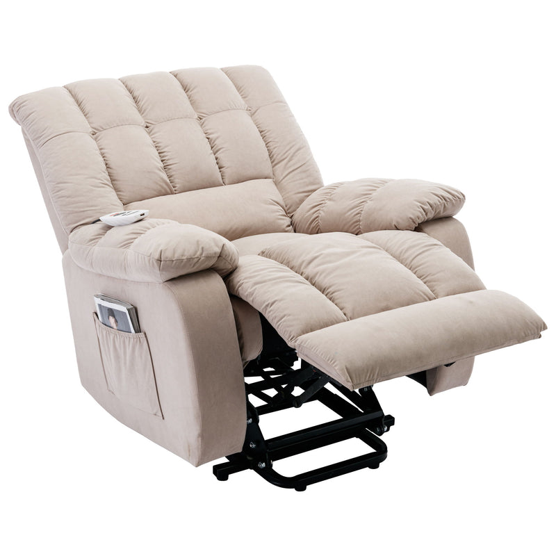 Massage Recliner Chair Electric Power Lift Recliner Chairs With Heat, Vibration, Side Pocket For Living Room Bedroom