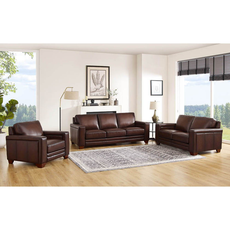 Alice - Leather Sofa - Caramel