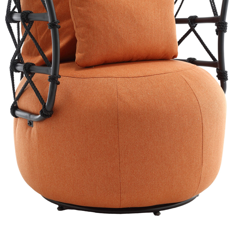 Coolmore - Upholstered Tufted Living Room Chair, Accent Chair With Metal Stand