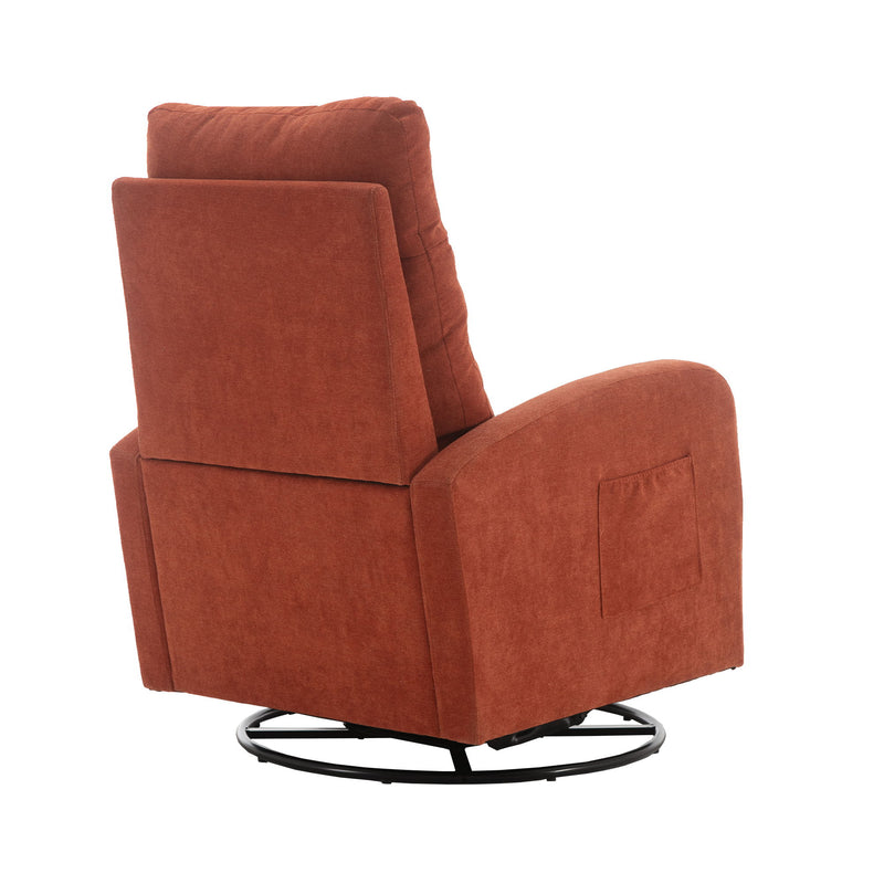 Jiada - Upholstered Swivel Glider Rocking Chair For Nursery Modern Style One Left Bag