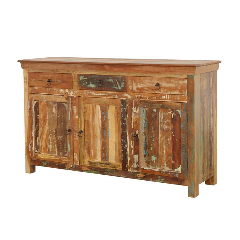 Henry - 3-Door Accent Cabinet Reclaimed Wood