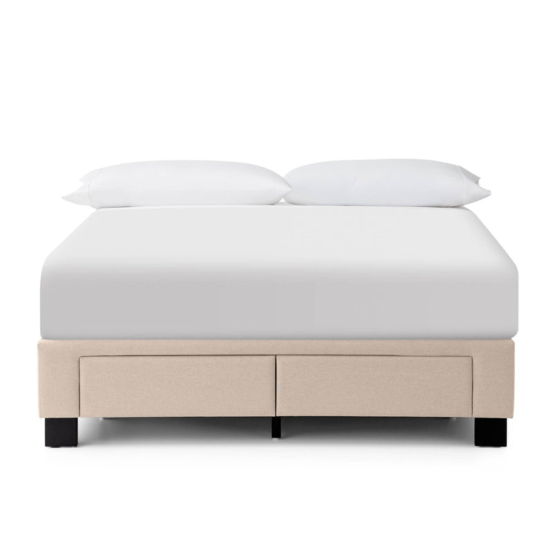 Duncan - Queen Platform Bed Base - Oat