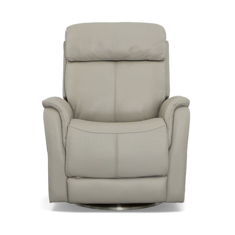 View - Swivel Power Recliner with Power Headrest & Lumbar