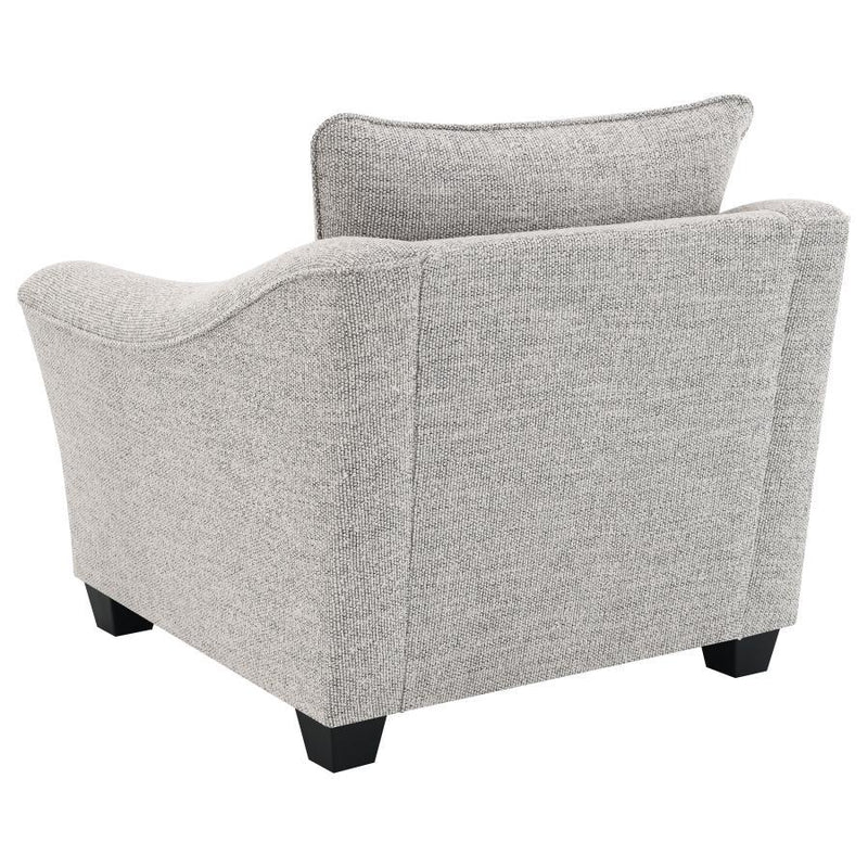 Tomkins - Boucle Upholstered Chair - Light Gray