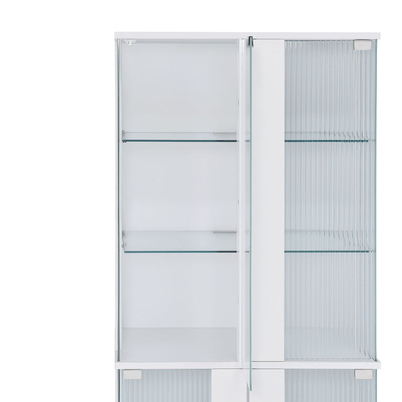 Chandra - Cabinet With LED - Glossy White