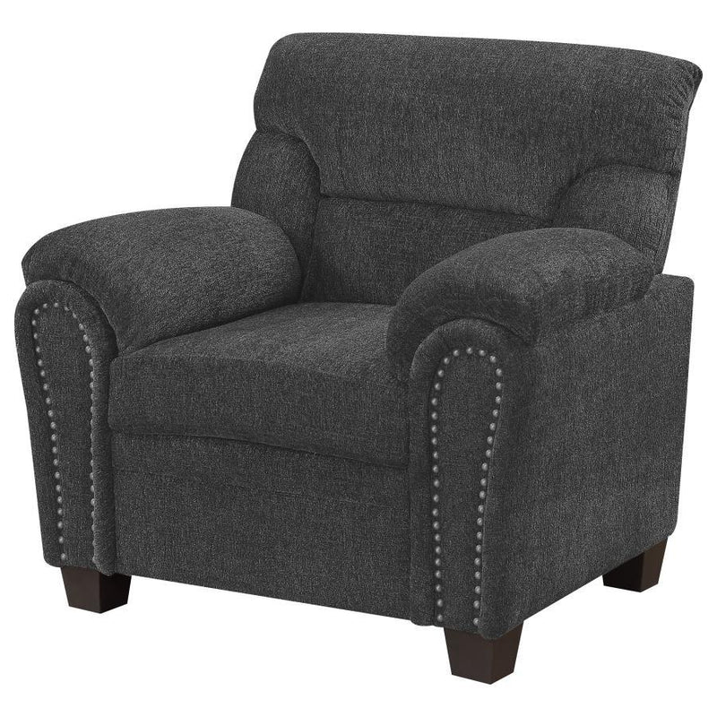 Clementine - Upholstered Padded Arm Accent Chair