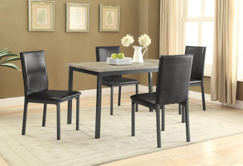 Garza - Rectangular Dining Table - Black