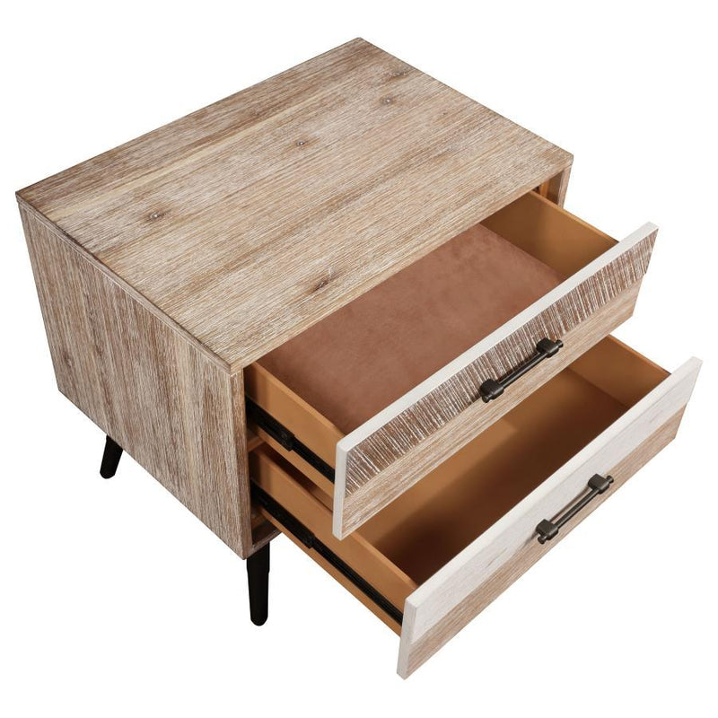 Marlow - 2-Drawer Nightstand - Rough Sawn Multi