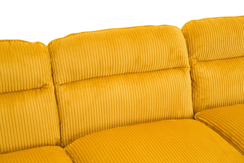 U-Shaped Profile Sofa, Including Two Single Seats And Two Chaise, Modular Sofa, Corduroy Sofa