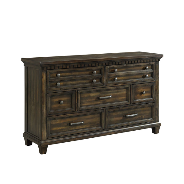 Mccabe - 7-Drawer Dresser - Smokey Walnut Finish