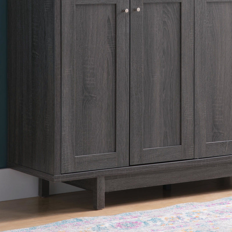 Buffet Four Door With Six Shelves - Grey