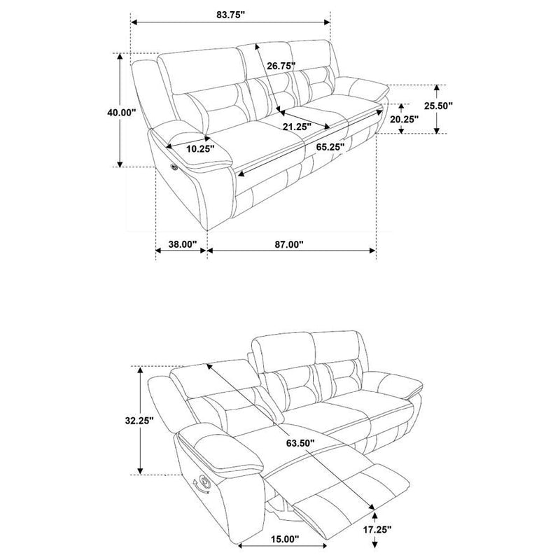 Greer - Upholstered Motion Reclining Sofa