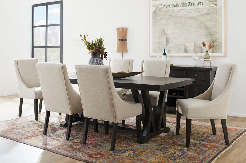 Lattice - Rectangular Dining Table - Dark Brown